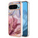 Google Pixel 9 / 9 Pro Electroplating Marble Dual-side IMD Phone Case - Rose Red 014