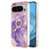 Google Pixel 9 / 9 Pro Electroplating Marble IMD TPU Phone Case with Ring Holder - Purple 002