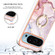 Google Pixel 9 / 9 Pro Electroplating Marble IMD TPU Phone Case with Ring Holder - Rose Gold 005