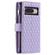 Google Pixel 9 / 9 Pro Glitter Lattice Zipper Wallet Leather Phone Case - Purple