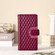 Google Pixel 9 / 9 Pro Glitter Lattice Zipper Wallet Leather Phone Case - Wine Red