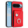 Google Pixel 9 / 9 Pro Organ Card Bag Ring Holder Phone Case - Red