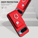Google Pixel 9 / 9 Pro Organ Card Bag Ring Holder Phone Case with Long Lanyard - Red