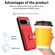 Google Pixel 9 / 9 Pro R20 Ring Card Holder Phone Case - Red