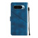 Google Pixel 9 / 9 Pro Skin-feel Embossed Leather Phone Case - Blue