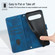 Google Pixel 9 / 9 Pro Skin-feel Embossed Leather Phone Case - Blue