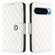 Google Pixel 9 / Pixel 9 Pro Rhombic Texture Flip Leather Phone Case with Lanyard - White