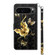 Google Pixel 9 3D Painted Pattern Leather Phone Case - Golden Butterfly