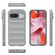 Google Pixel 9 5G Global Magic Shield TPU + Flannel Phone Case - Grey