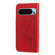 Google Pixel 9 7-petal Flowers Embossing Leather Phone Case - Red