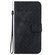 Google Pixel 9 7-shaped Embossed Leather Phone Case - Black