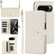 Google Pixel 9 Crossbody Multifunction Rhombic Leather Phone Case - White