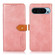 Google Pixel 9 KHAZNEH Dual-color Cowhide Texture Flip Leather Phone Case - Rose Gold
