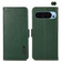 Google Pixel 9 KHAZNEH Side-Magnetic Litchi Genuine Leather RFID Phone Case - Green