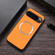 Google Pixel 9 Pro CD Magnetic Ring Cloth Texture PU Phone Case - Orange