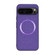 Google Pixel 9 Pro CD Magnetic Ring Cloth Texture PU Phone Case - Purple