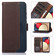 Google Pixel 9 Pro KHAZNEH Litchi Texture Leather RFID Phone Case - Brown