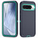 Google Pixel 9 Pro Life Waterproof Rugged PC + Silicone Phone Case - Dark Blue + Light Blue