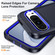 Google Pixel 9 Pro Life Waterproof Rugged PC + Silicone Phone Case - Dark Blue + Royal Blue