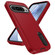 Google Pixel 9 Pro Rugged PC + Silicone Phone Case with Holder - Red+Black