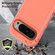 Google Pixel 9 Pro Rugged PC + Silicone Phone Case with Holder - Transparent+Orange