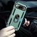 Google Pixel 9 Pro Shockproof TPU + PC Phone Case with Holder - Dark Green