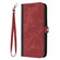 Google Pixel 9 Pro Side Buckle Double Fold Hand Strap Leather Phone Case - Red