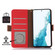 Google Pixel 9 Pro Side-Magnetic TJ Genuine Leather RFID Phone Case - Red