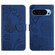 Google Pixel 9 Pro Skin Feel Butterfly Embossed Flip Leather Phone Case - Blue