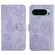Google Pixel 9 Pro Skin Feel Butterfly Embossed Flip Leather Phone Case - Purple