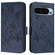 Google Pixel 9 Pro XL Embossed Rose RFID Anti-theft Leather Phone Case - Dark Blue