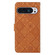 Google Pixel 9 Pro XL Ethnic Style Embossed Pattern Leather Phone Case - Brown