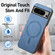 Google Pixel 9 Pro XL Retro Magsafe Magnetic PU Back Cover Phone Case - Black