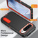 Google Pixel 9 Rugged PC + Silicone Phone Case with Holder - Black+Orange