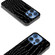 iPhone 16 Pro Max ABEEL Genuine Leather Crocodile Pattern Black Edge Phone Case - Black