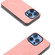 iPhone 16 Pro Max Black Frame PU Leather Full Coverage Phone Case - Pink