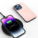 iPhone 16 Pro Max Black Frame PU Leather Full Coverage Phone Case - Pink