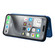 iPhone 16 Pro Max Carbon Fiber Texture Flip Leather Phone Case - Blue