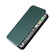 iPhone 16 Pro Max Carbon Fiber Texture Flip Leather Phone Case - Green