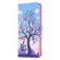 iPhone 16 Pro Max Colored Drawing Pattern Flip Leather Phone Case - Owl