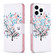 iPhone 16 Pro Max Colored Drawing Pattern Leather Phone Case - Tree