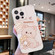 iPhone 16 Pro Max Colored Drawing Pattern Transparent TPU Phone Case - Bear