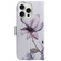 iPhone 16 Pro Max Coloured Drawing Flip Leather Phone Case - Magnolia