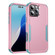 iPhone 16 Pro Max Commuter Shockproof TPU + PC Phone Case - Pink+Grey Green iPhone 16 Pro Max Commuter Shockproof TPU + PC Phone Case - Pink+Grey Green