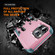 iPhone 16 Pro Max Commuter Shockproof TPU + PC Phone Case - Pink+Grey Green iPhone 16 Pro Max Commuter Shockproof TPU + PC Phone Case - Pink+Grey Green