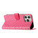 iPhone 16 Pro Max Crocodile Texture Horizontal Flip Leather Phone Case - Rose Red