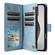 iPhone 16 Pro Max Crossbody Multi-card Slot Wallet Zipper Leather Phone Case - Light Blue