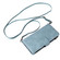 iPhone 16 Pro Max Crossbody Multi-card Slot Wallet Zipper Leather Phone Case - Light Blue
