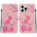 iPhone 16 Pro Max Crystal Texture Colored Drawing Leather Phone Case - Cherry Blossoms