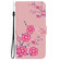 iPhone 16 Pro Max Crystal Texture Colored Drawing Leather Phone Case - Cherry Blossoms